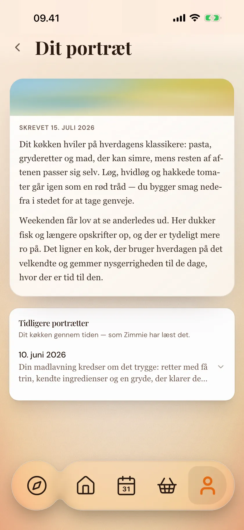Et lille portræt af din smag — på sin egen side i Zimmer